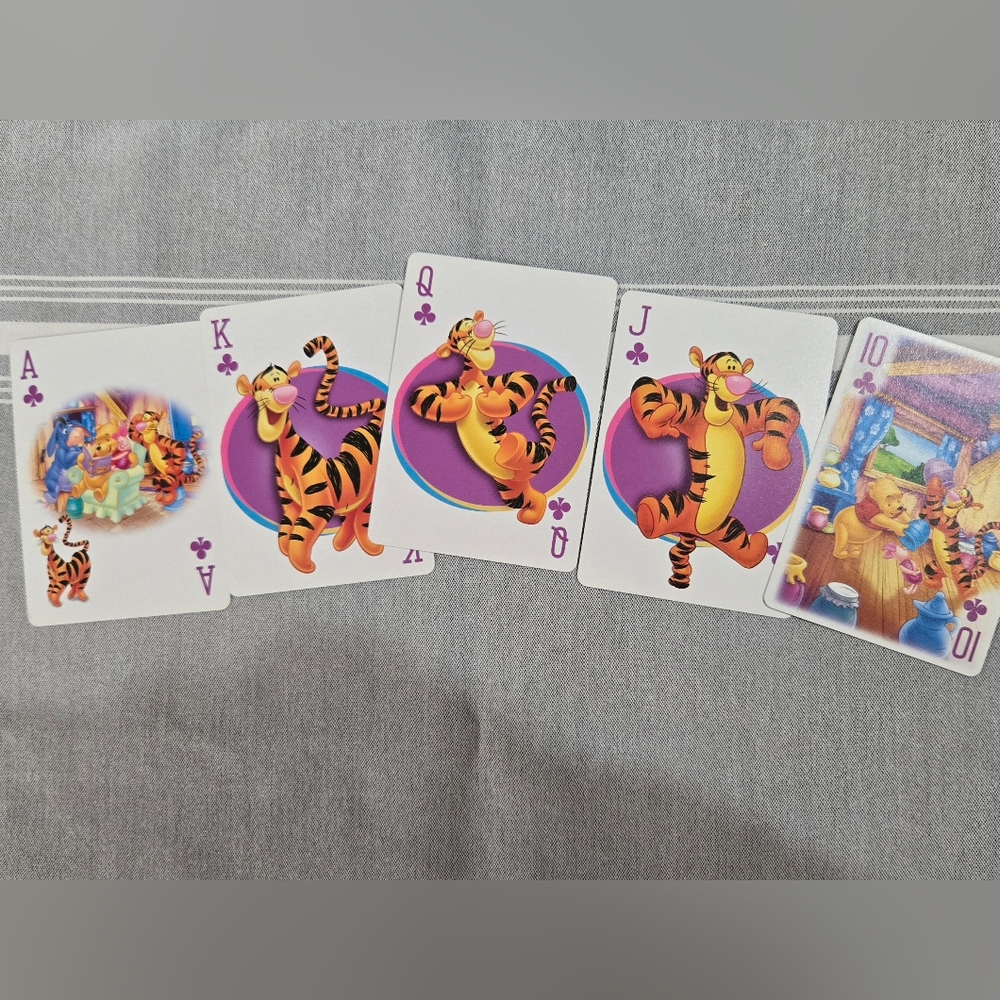 Disney's Winnie the Pooh playing cards, featuring The Tigger Edition - Picture 9 of 12